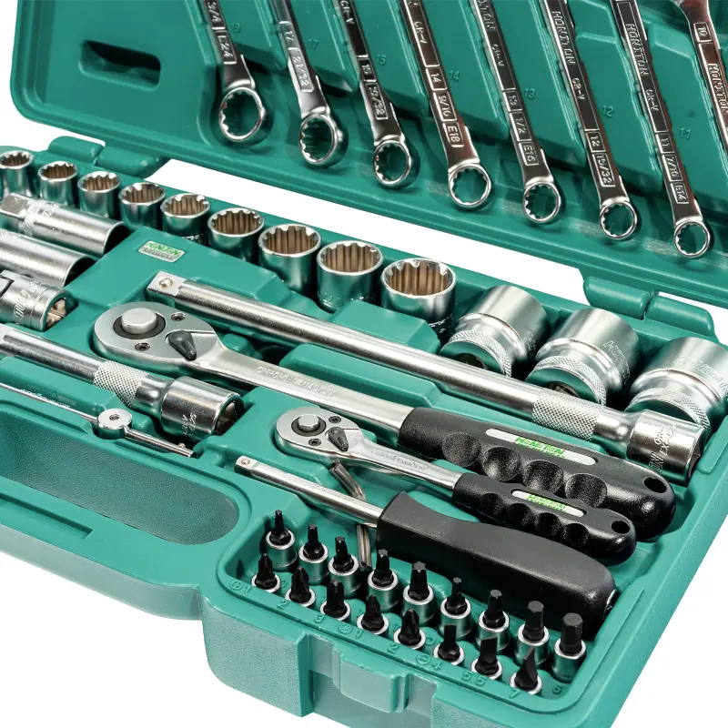 Sada hlavic 1/4”-1/2” 68 dílů