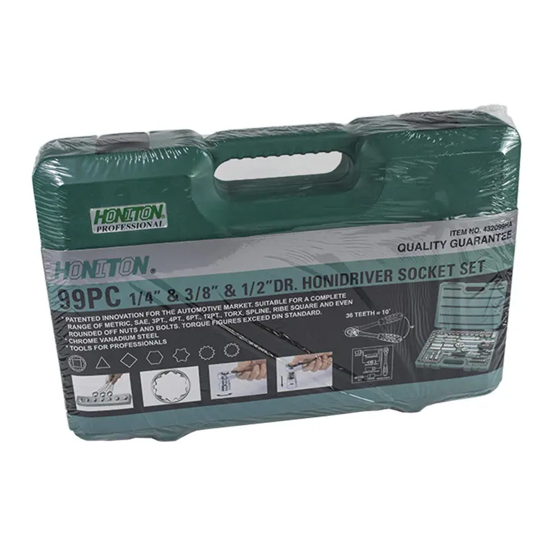 Sada hlavic 1/4”-3/8”-1/2” 99 dílů (H4399)