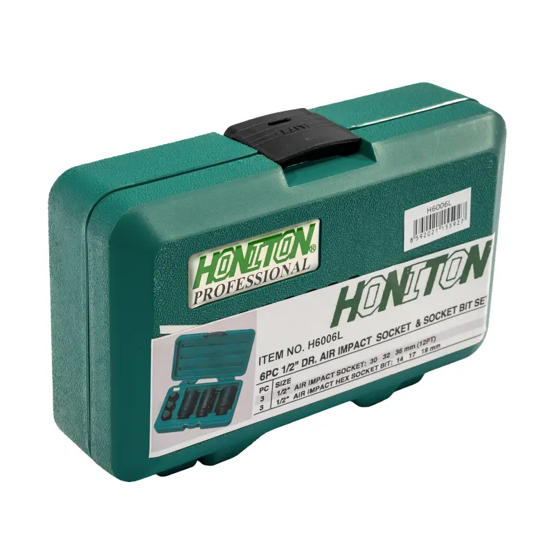 Sada hlavic průmyslových úderových 1/2” 6 dílů