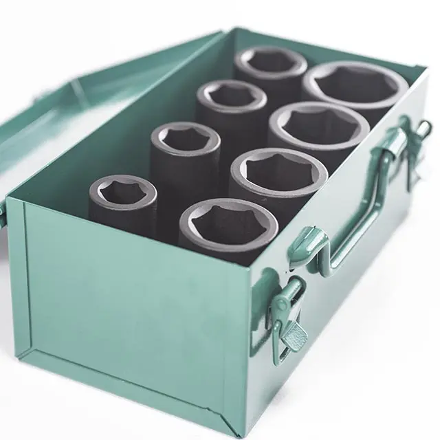 Sada hlavic průmyslových úderových - prodloužené 3/4” 8 dílů