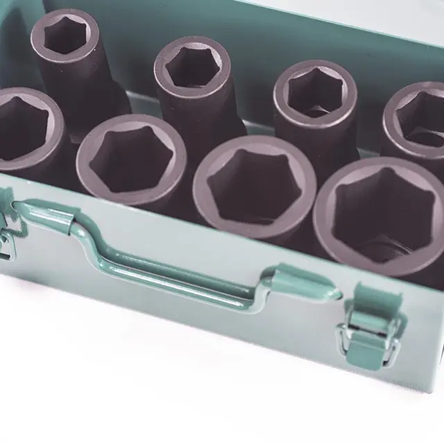 Sada hlavic průmyslových úderových - prodloužené 3/4” 8 dílů