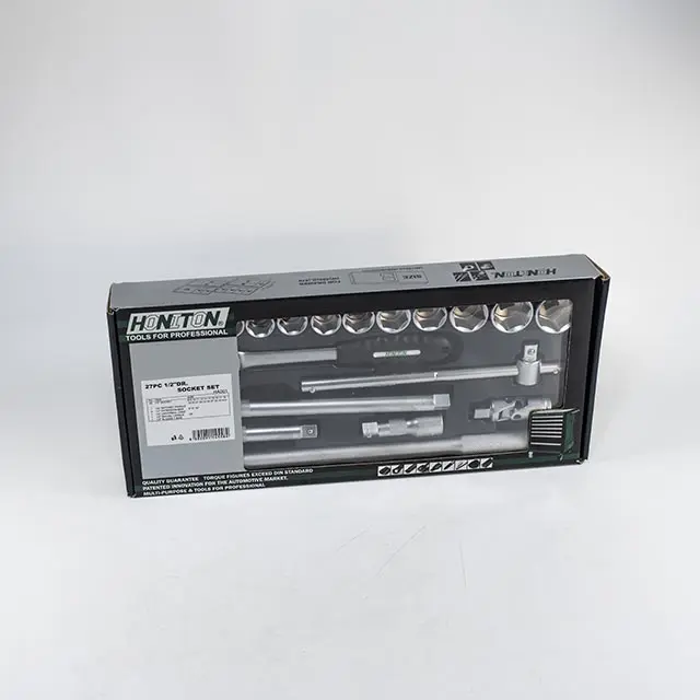 Sada hlavic šestihranných 1/2” 27 dílů, plastové plato B