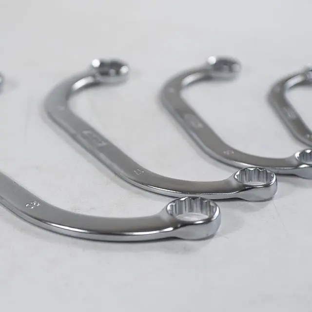 Sada očkových zahnutých klíčů 5 dílů, plastové plato B