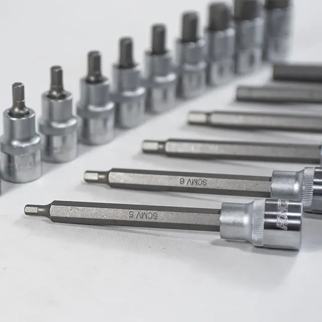 Sada zástrčných hlavic IMBUS 1/2” 16 dílů, plastové plato A