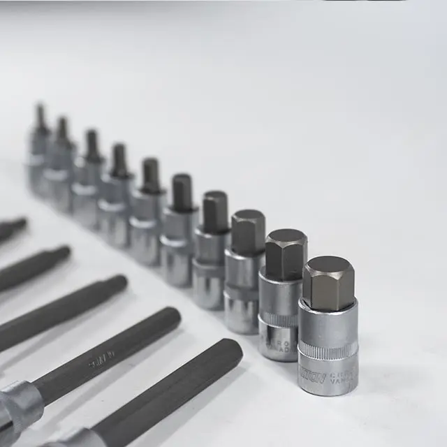 Sada zástrčných hlavic IMBUS 1/2” 16 dílů, plastové plato A