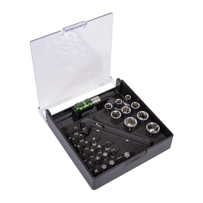 Sada hlavic a bitů 1/4” 31 dílů