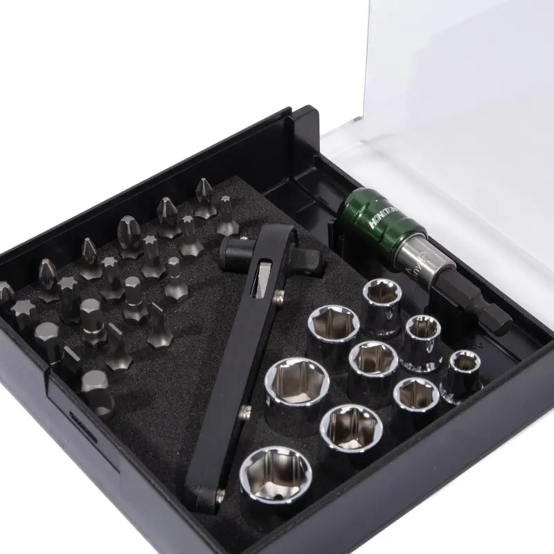 Sada hlavic a bitů 1/4” 31 dílů