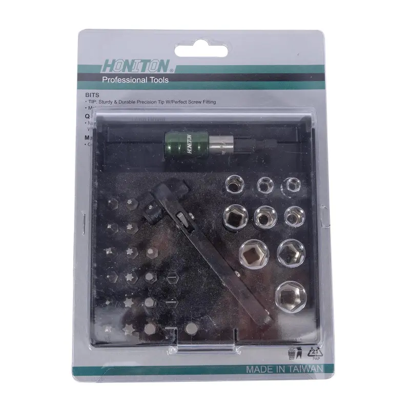 Sada hlavic a bitů 1/4” 31 dílů