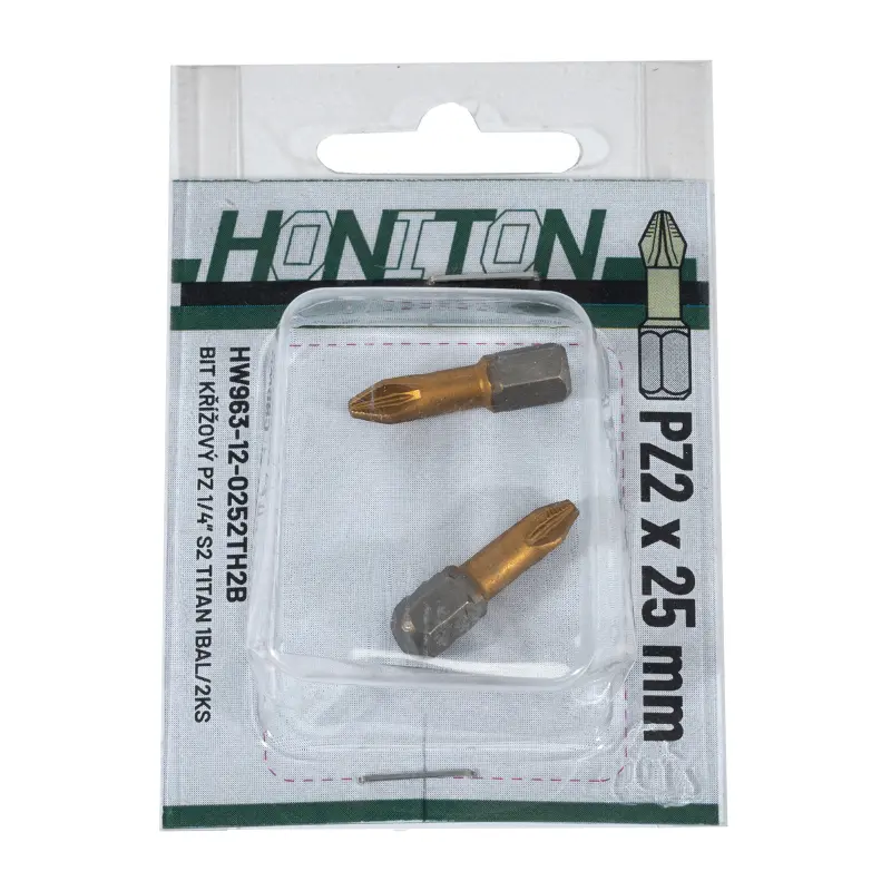 Bit PZ 1/4” S2 Titan 1bal/2ks | PZ3x25 mm