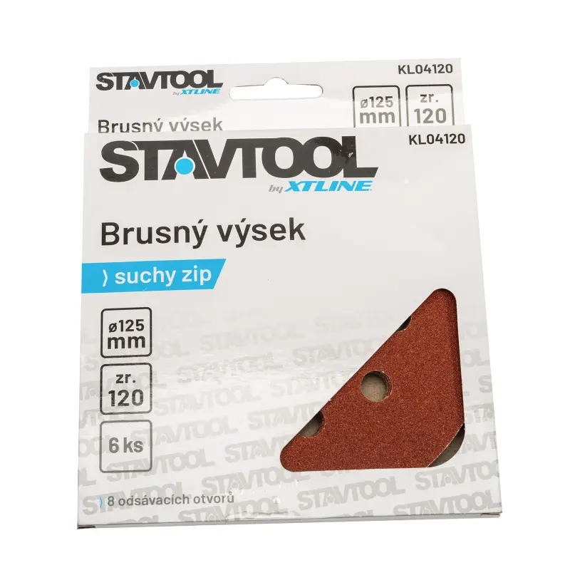 Brusný výsek na suchý zip typ BOSCH 1bal/6ks | 125 mm zr. 80