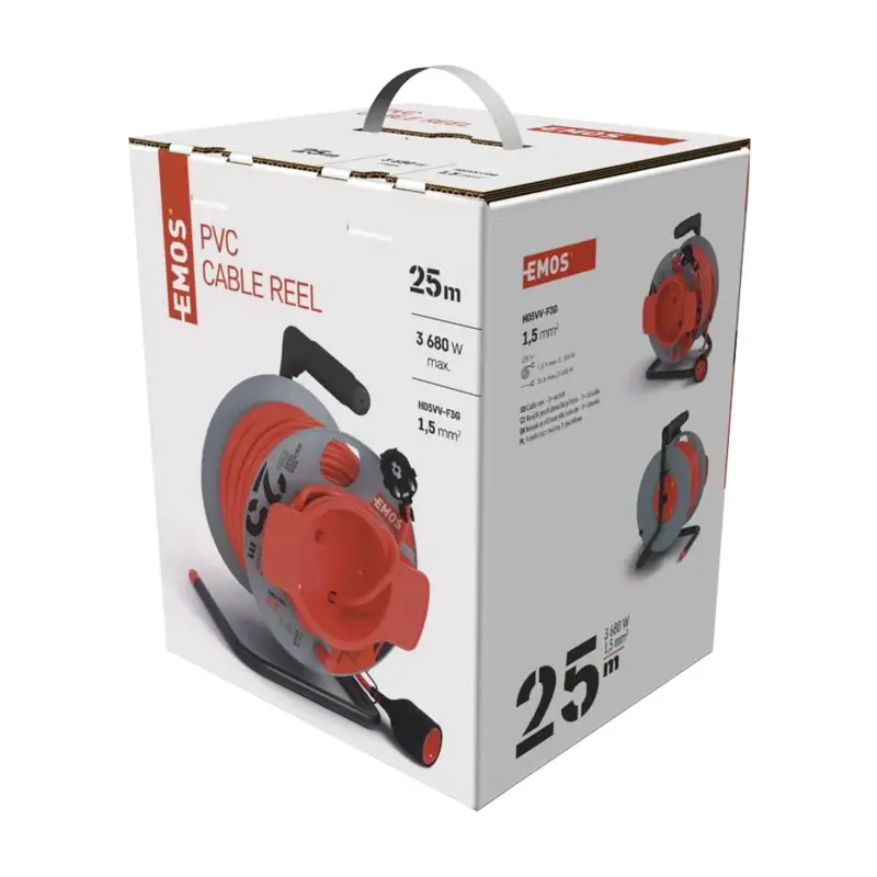 Prodlužovací kabel na bubnu 1 zásuvka | 230 V / 50 m