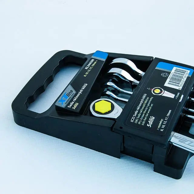 Sada ráčnových klíčů 8-19 mm 72 zubů 5 dílů