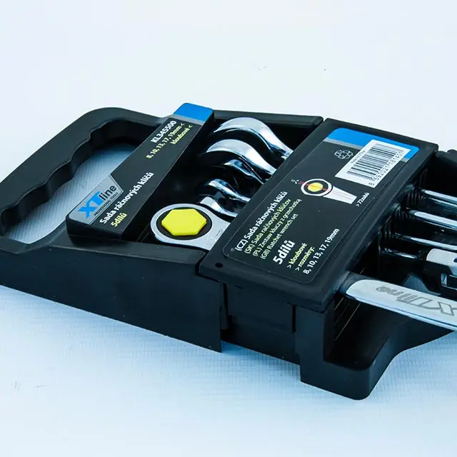 Sada ráčnových klíčů kloubových 8-19 mm 72 zubů 5 dílů