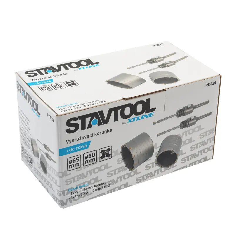 Vykružovací korunka do zdi SDS PLUS 65/80 mm