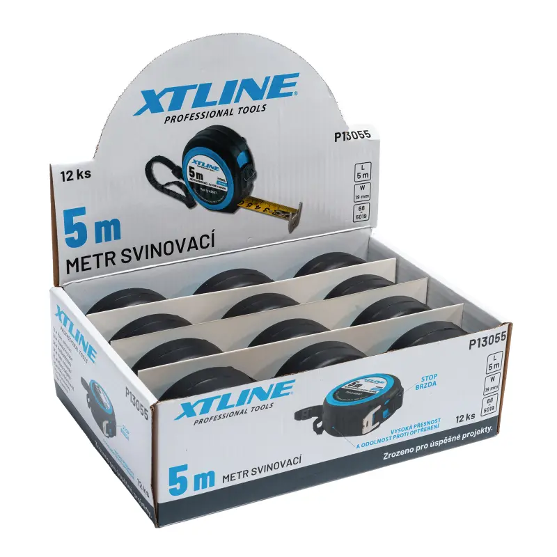 Metr svinovací pogumovaný | 5 m x 19 mm