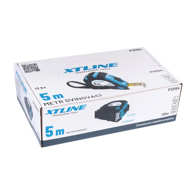Metr svinovací magnetický 3x stop | 5 m x 19 mm