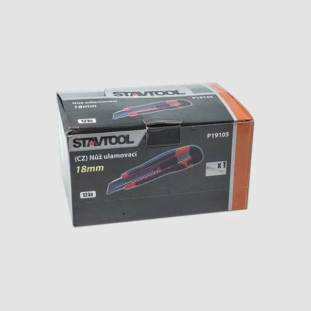 Nůž ulamovací STAVTOOL, pogumovaný | 18 mm (P19105)