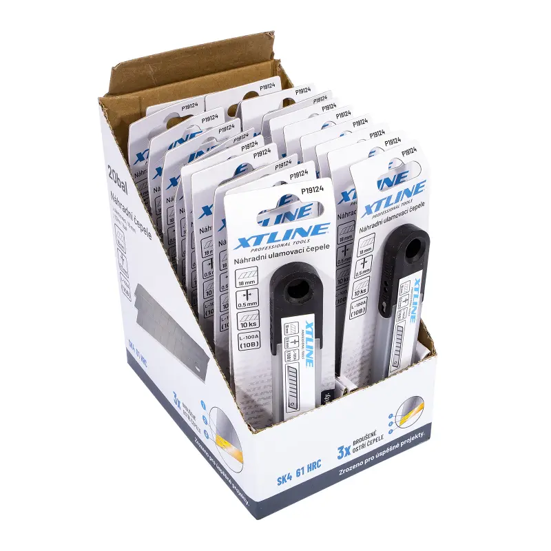 Náhradní čepele (břity) 1bal/10ks | 18 mm SK4