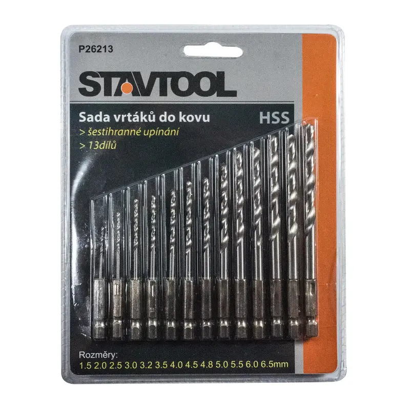 Sada vrtáků do kovu HSS | 1,5-65 mm 13 dílů
