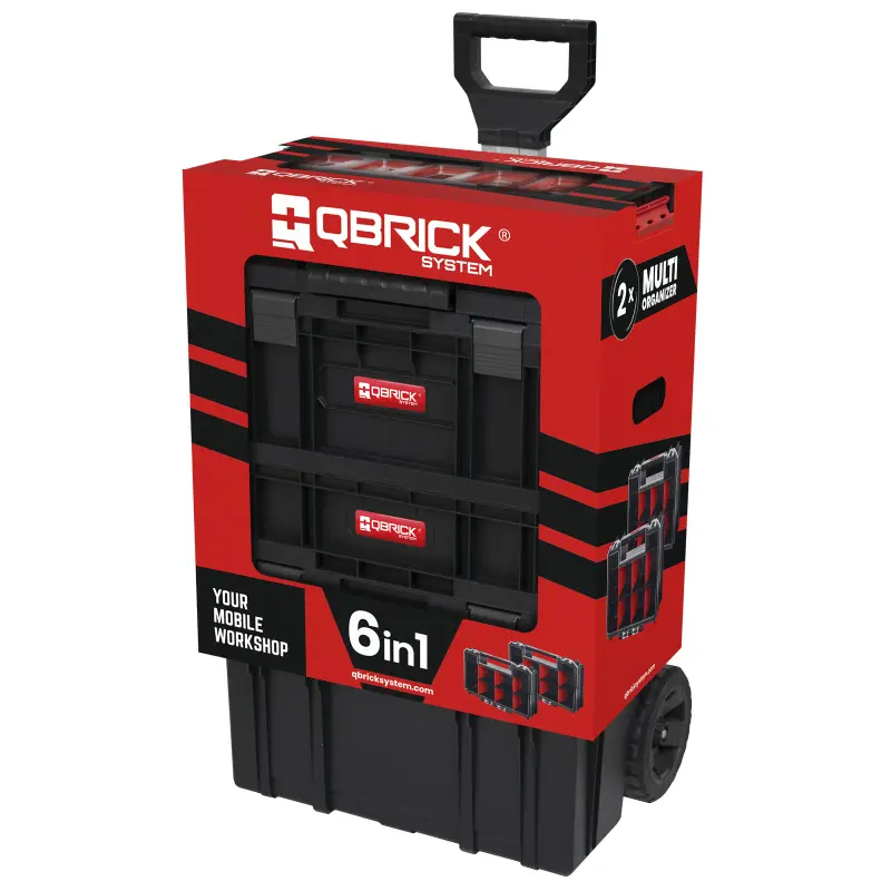 Set boxů Qbrick TWO Cart na kolech 6v1 535x390x820 mm