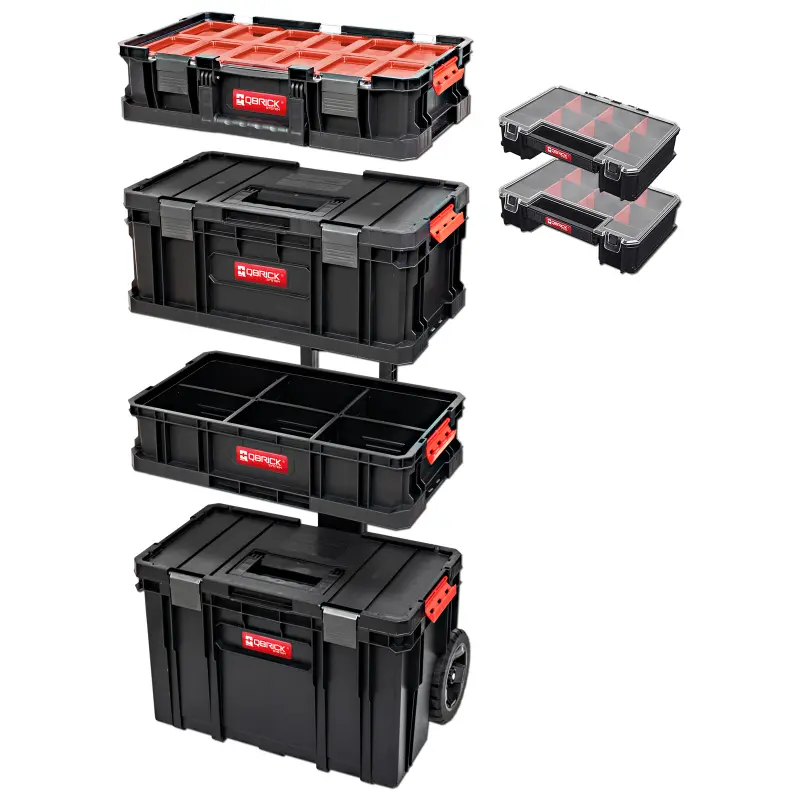 Set boxů Qbrick TWO Cart na kolech 6v1 535x390x820 mm