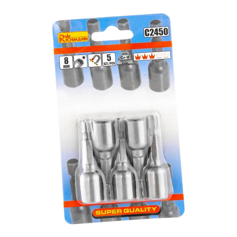 Magnetická nástrčná hlavice 1/4” 1bal/5ks | 10 mm / 50 mm