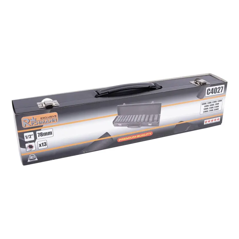 Sada průmyslových prodloužených hlavic 1/2