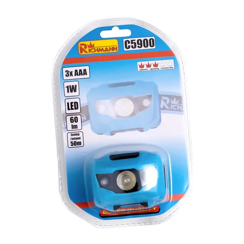 Svítilna hlavová CREE LED 1W, 3xAAA