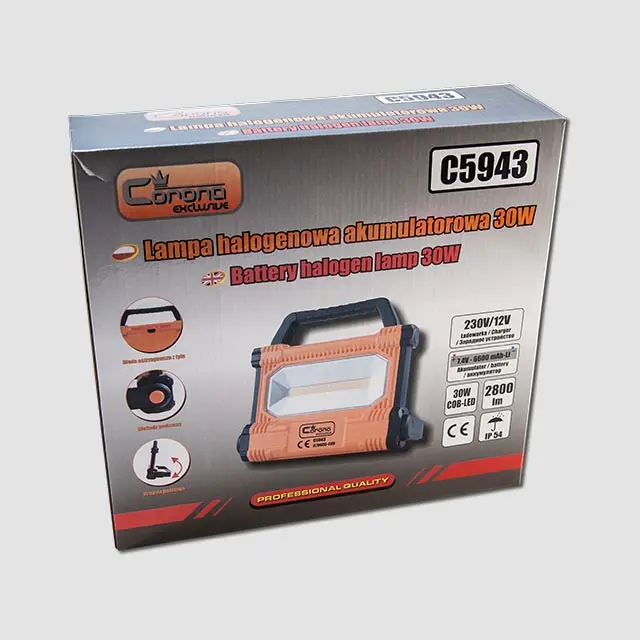 Svítilna pracovní halogenová COB LED | 30W, 230/12V