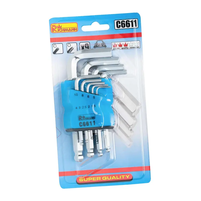 Sada IMBUS klíčů 1,5-10 mm