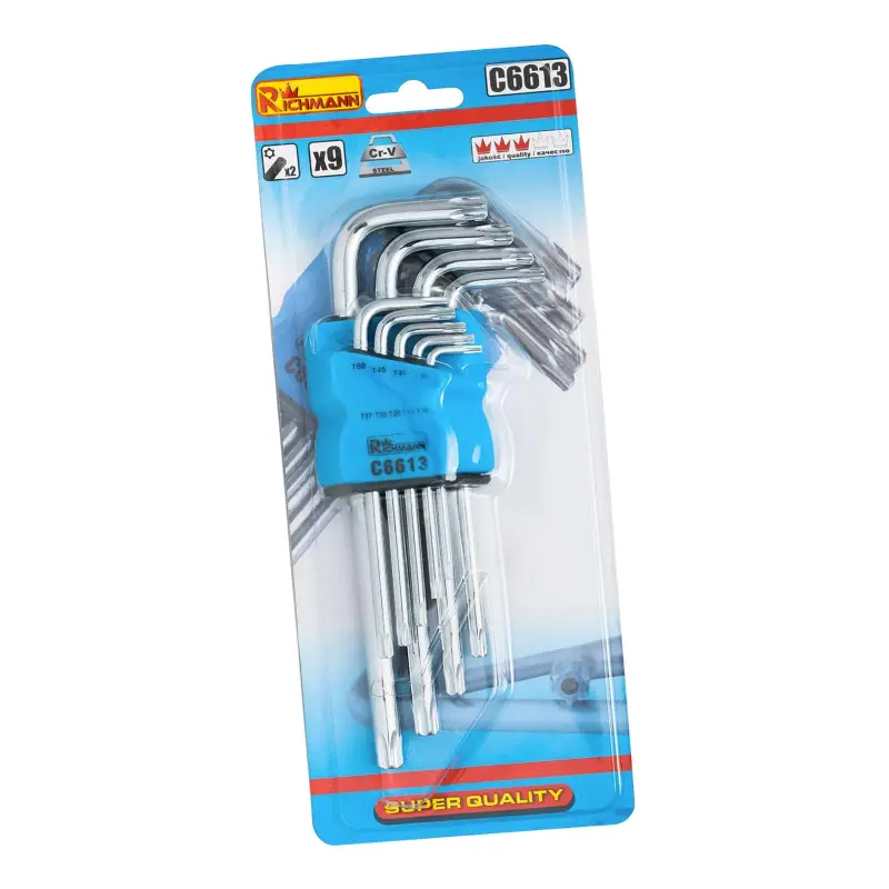 Sada TRX klíčů s otvorem T10-T50 9 dílů (P16613)