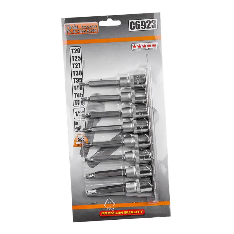 Sada nástavců TRX T20-T50 mm 1/2