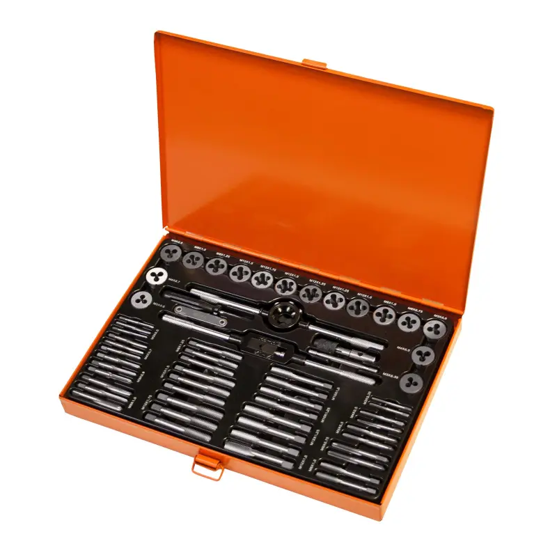 Sada závitníků a závitových oček 60 dílů - kovový obal