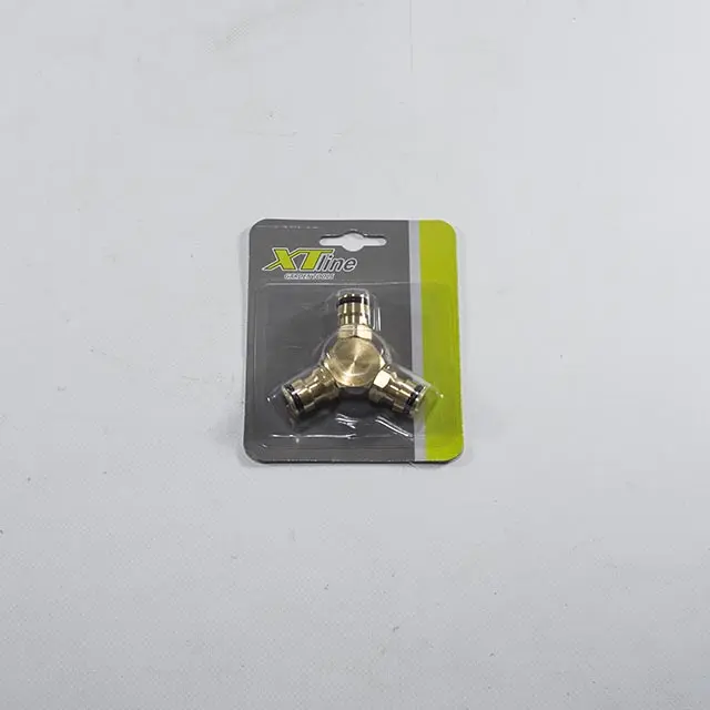 Mezikus pro 3 rychlospojky mosazné