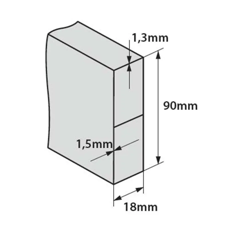 Stahovací lať 2 libely | 2500 mm