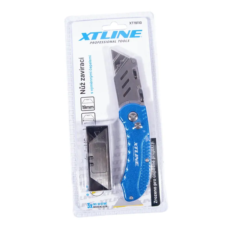 Nůž zavírací s výměnnými čepelemi + čepele 5 ks