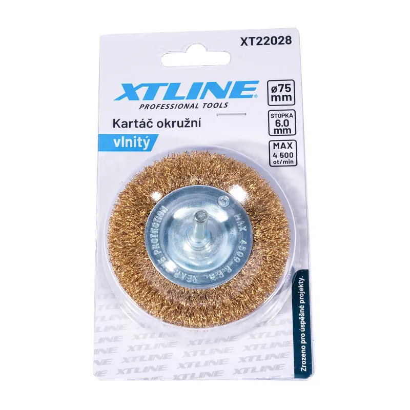 Kartáč okružní vlnitý stopka | 50 mm