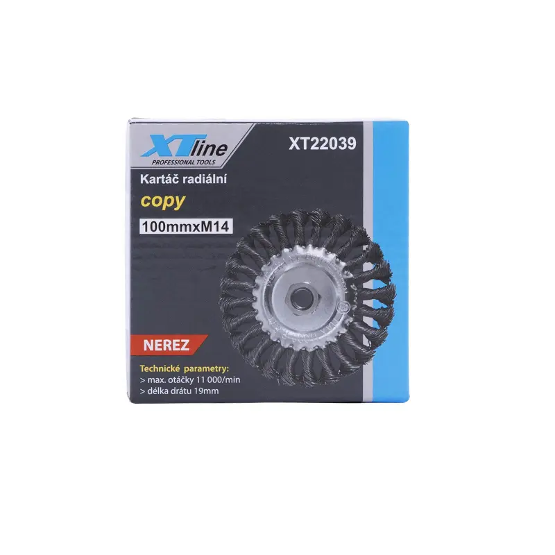 Kartáč okružní copy nerez M14 | 100 mm