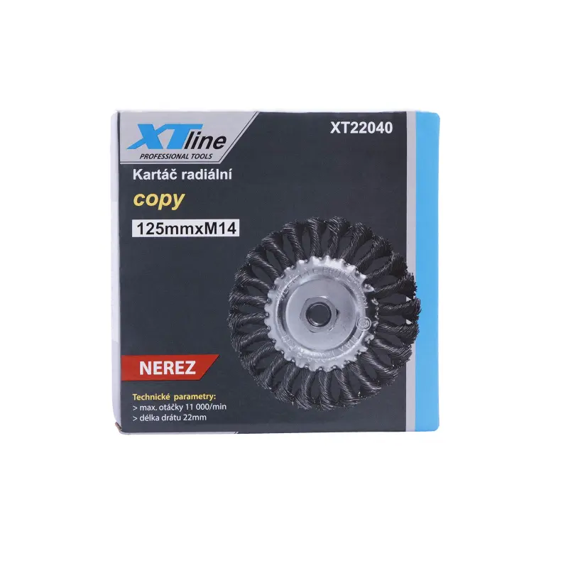 Kartáč okružní copy nerez M14 | 125 mm