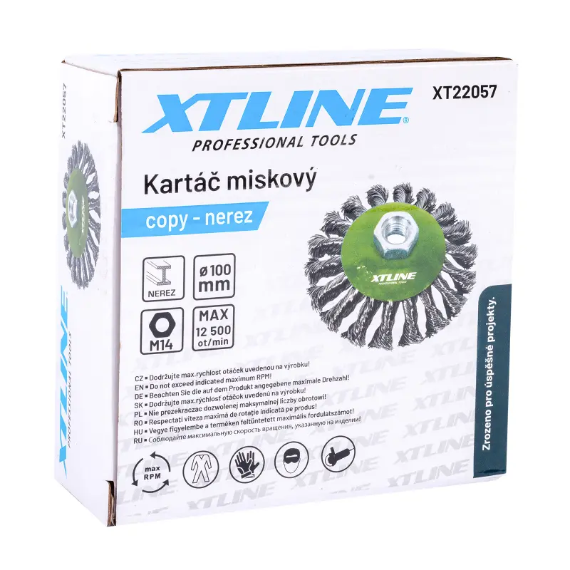 Kartáč miskový copy nerez 100 mm M14