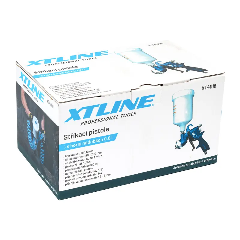 Pistole stříkací s horní nádobkou 0,6l, velikost trysky 1,5 mm