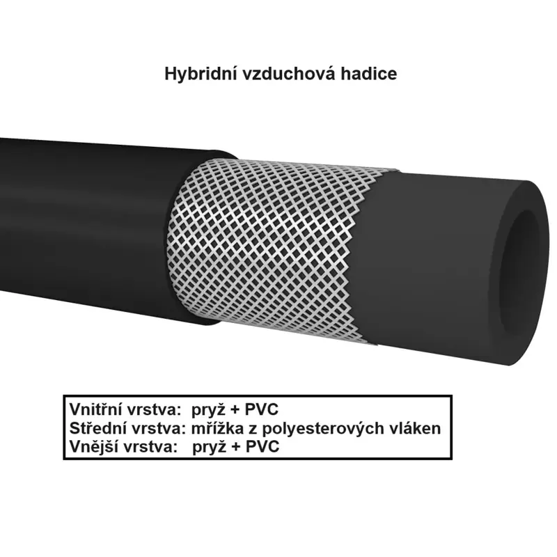 Naviják se vzduchovou hadicí 20m