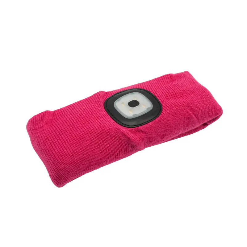 Čepice se svítilnou | růžová