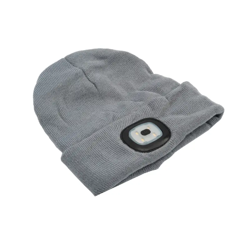 Čepice se svítilnou | šedá