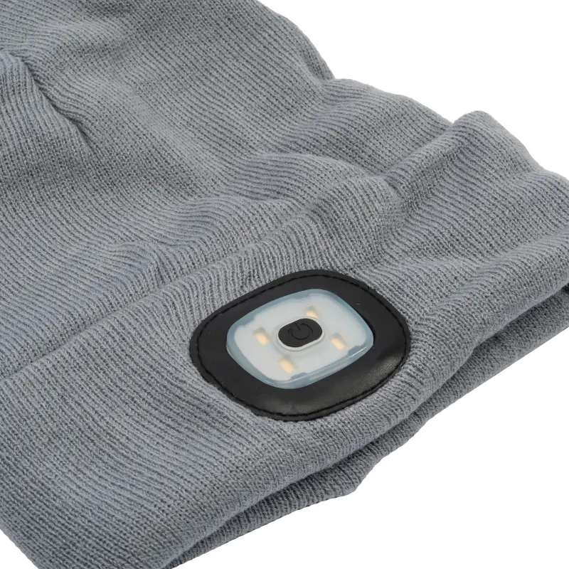 Čepice se svítilnou | šedá