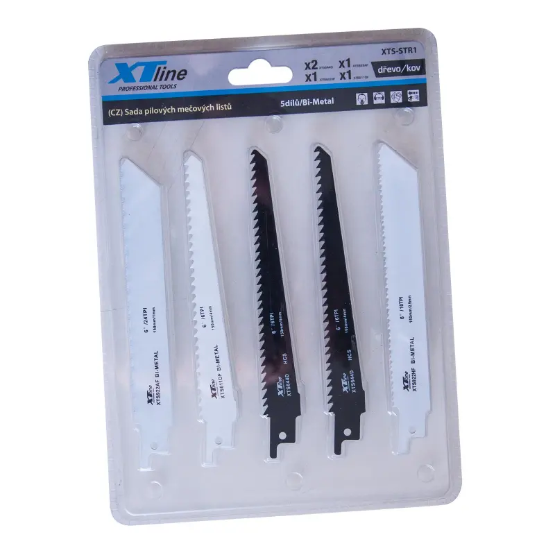 Sada pilových plátků Bimetal 5 dílů - blistrový obal