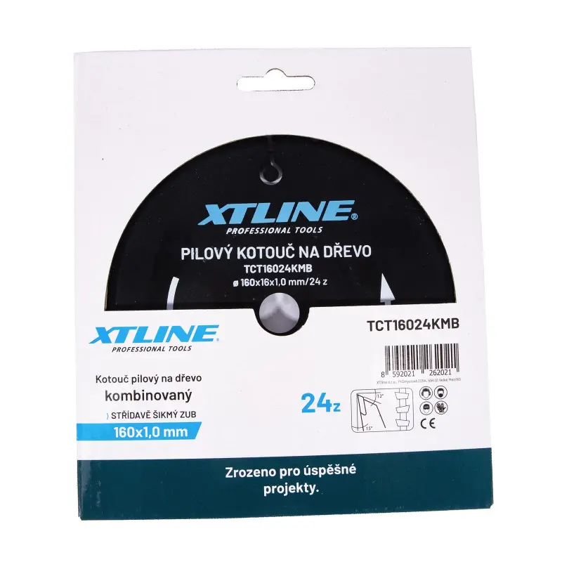 Kotouč pilový s SK plátky - kombinovaný | 160x1,0x16/24 zubů