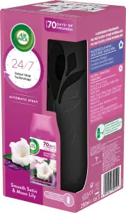 Air Wick FreshMatic Smooth Satin & Moon Lily osvěžovač strojek a náplň 250 ml