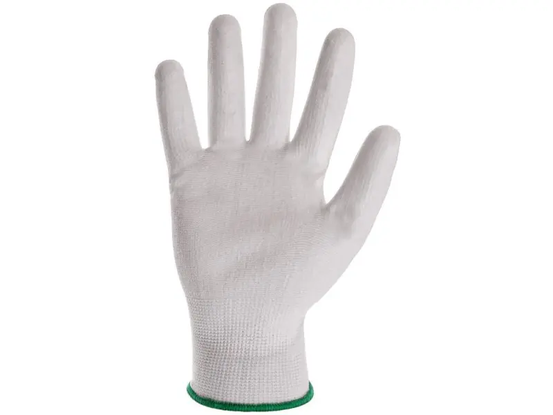Rukavice CXS BRITA WHITE, máčené v polyuretanu, vel. 10