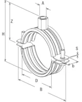 fischer Objímka na potrubí FRSR 87-92 M8/M10